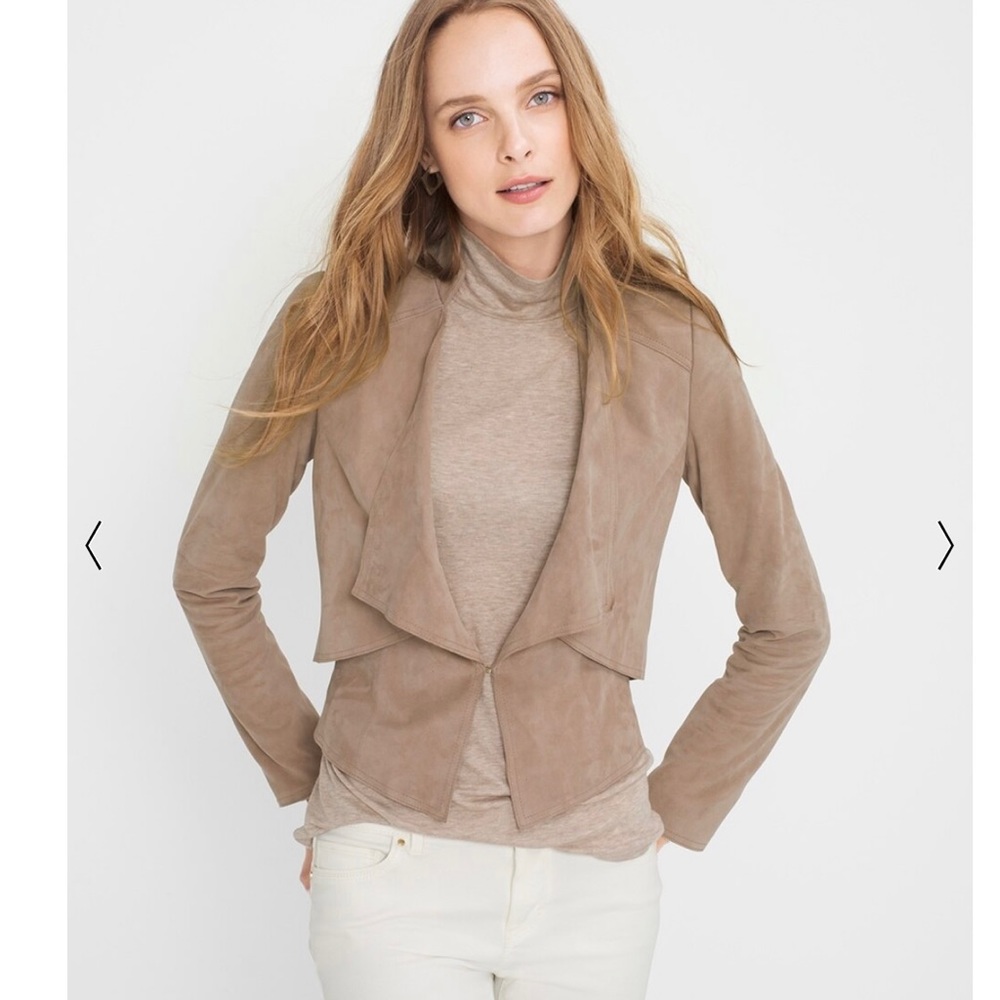 WHBM suede jacket SZ S